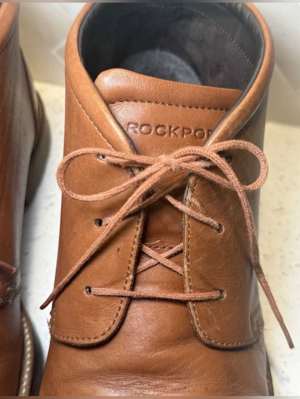 Rockport Men's Brown Leather Chukka Boots US 10 Adiprene By Adidas